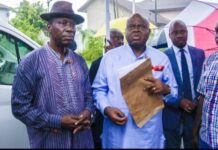 Diri presents fire-fighting truck to Bayelsa Airport
